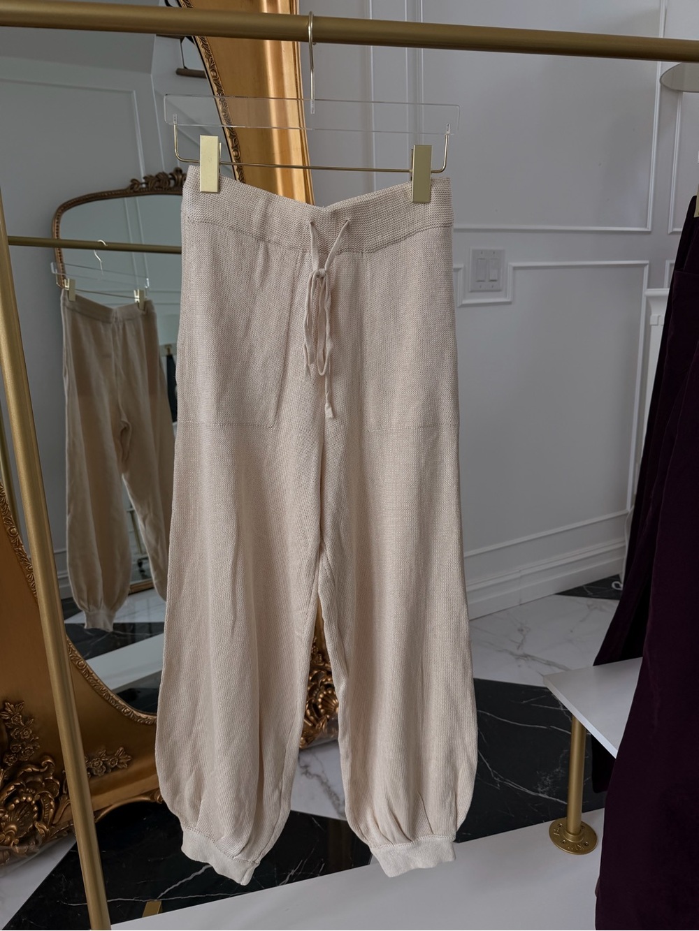 Cozy Cream Knit Cardigan & Wide-Leg Set - FREE PEOPLE - Picture 2 of 12
